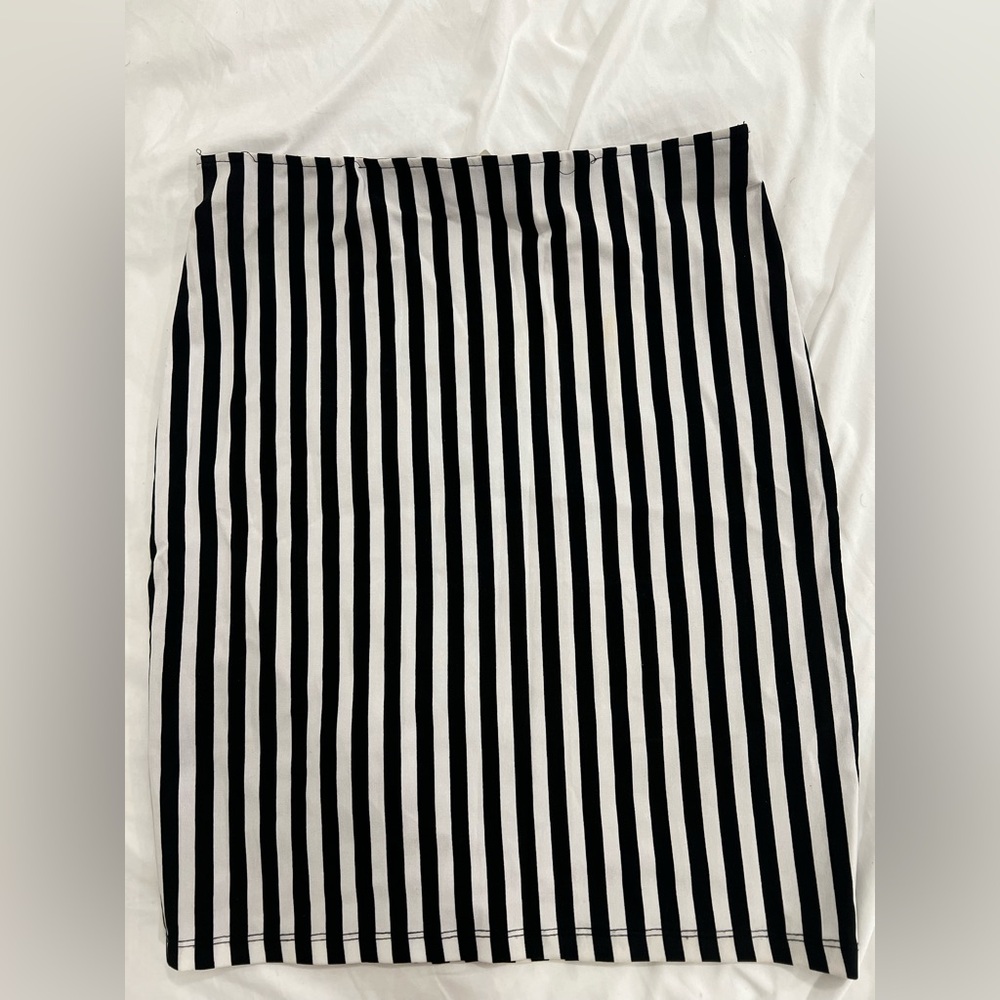 Black and White Striped Women's Skirt zebra print skirt